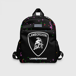 Детский рюкзак Lamborghini конфети, цвет: 3D-принт