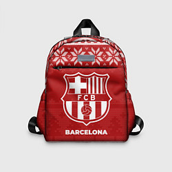 Детский рюкзак Новогодний Barcelona, цвет: 3D-принт