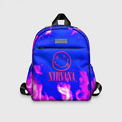 Детский рюкзак Nirvana neon flame, цвет: 3D-принт