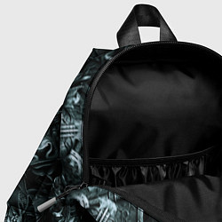 Детский рюкзак Гладиатор и минотавр на фоне мечей и щитов, цвет: 3D-принт — фото 2