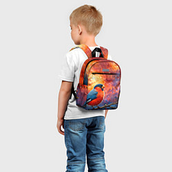 Детский рюкзак Снегирь и космос, цвет: 3D-принт — фото 2