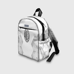 Детский рюкзак AC Milan white poly, цвет: 3D-принт — фото 2
