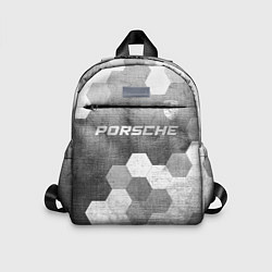 Детский рюкзак Porsche - grey gradient посередине, цвет: 3D-принт