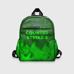 Детский рюкзак Counter Strike 2 - green gradient посередине, цвет: 3D-принт