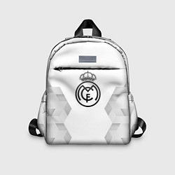 Детский рюкзак Real Madrid white poly, цвет: 3D-принт