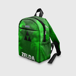 Детский рюкзак Zelda - green gradient по-центру, цвет: 3D-принт — фото 2