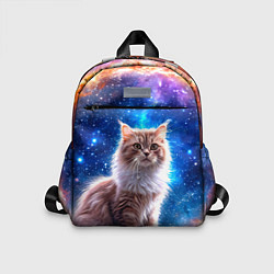 Детский рюкзак Ангорская кошка в космосе, цвет: 3D-принт