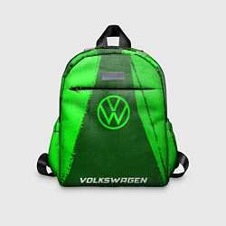 Детский рюкзак Volkswagen - green gradient по-центру, цвет: 3D-принт