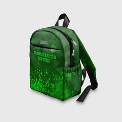 Детский рюкзак Manchester United - green gradient посередине, цвет: 3D-принт — фото 2