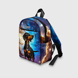 Детский рюкзак Такса в космосе, цвет: 3D-принт — фото 2