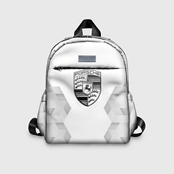 Детский рюкзак Porsche white poly, цвет: 3D-принт