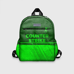 Детский рюкзак Counter Strike - green gradient посередине, цвет: 3D-принт