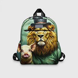 Детский рюкзак Лев со свиньей