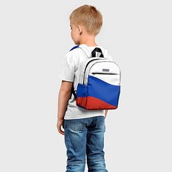 Детский рюкзак Флаг России волной, цвет: 3D-принт — фото 2