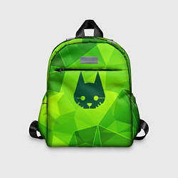 Детский рюкзак Stray green poly, цвет: 3D-принт