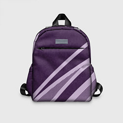 Детский рюкзак Фиолетовый абстрактный с полосой