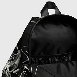 Детский рюкзак Бело-черная потертая текстура, цвет: 3D-принт — фото 2