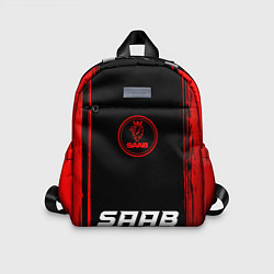 Детский рюкзак Saab - red gradient по-центру, цвет: 3D-принт