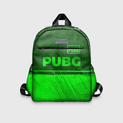 Детский рюкзак PUBG - green gradient посередине, цвет: 3D-принт