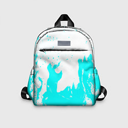 Детский рюкзак Голубой огонь текстура, цвет: 3D-принт