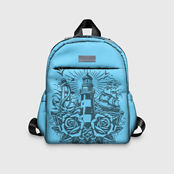 Детский рюкзак Маяк с розами и кораблем