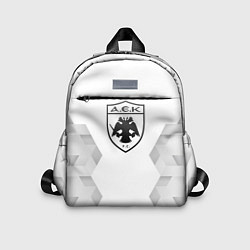 Детский рюкзак AEK Athens white poly, цвет: 3D-принт