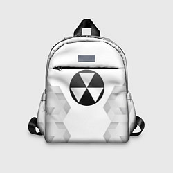 Детский рюкзак Fallout white poly, цвет: 3D-принт