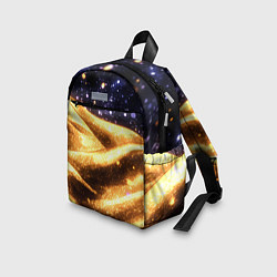 Детский рюкзак Золотая текстура и синее небо, цвет: 3D-принт — фото 2