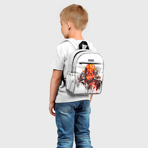 Детский рюкзак Дэдпул краски / 3D-принт – фото 5