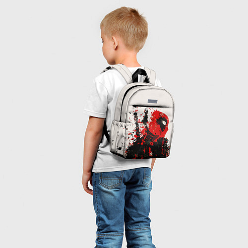 Детский рюкзак Дэдпул брызги / 3D-принт – фото 5