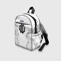 Детский рюкзак Gears of War white poly, цвет: 3D-принт — фото 2
