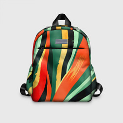 Детский рюкзак Тропическая жаркая абстракция, цвет: 3D-принт