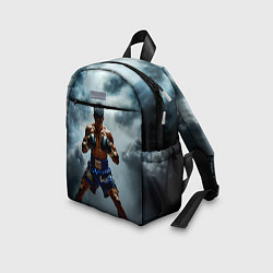 Детский рюкзак Тайский боксер в дыму, цвет: 3D-принт — фото 2