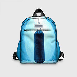 Детский рюкзак Боксерская груша на синем, цвет: 3D-принт