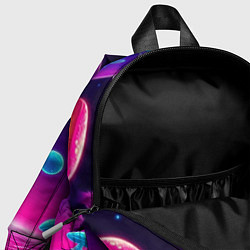 Детский рюкзак Морти и Рик на планете неоновых сказочных грибов, цвет: 3D-принт — фото 2