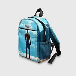 Детский рюкзак Кикбоксер в синем, цвет: 3D-принт — фото 2