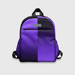 Детский рюкзак Чёрно-сиреневый градиент пополам