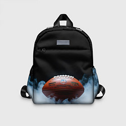 Детский рюкзак Мяч для американского футбола в дыму, цвет: 3D-принт