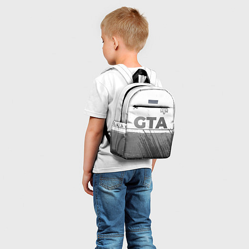Детский рюкзак GTA - white gradient посередине / 3D-принт – фото 5