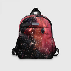 Детский рюкзак Черно-красная текстура, цвет: 3D-принт