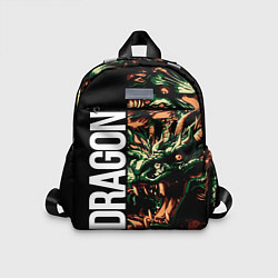 Детский рюкзак Татуировка дракона ирезуми, цвет: 3D-принт