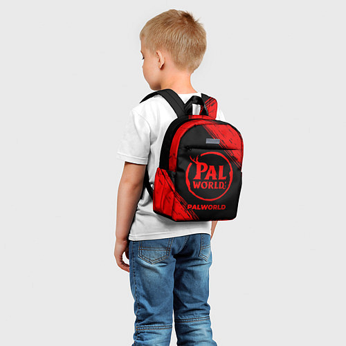 Детский рюкзак Palworld - red gradient / 3D-принт – фото 5
