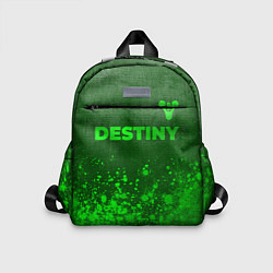 Детский рюкзак Destiny - green gradient посередине, цвет: 3D-принт