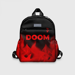 Детский рюкзак Doom - red gradient посередине, цвет: 3D-принт