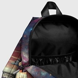 Детский рюкзак Мона Лиза в открытом космосе - нейроарт, цвет: 3D-принт — фото 2
