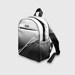 Детский рюкзак Градиент с полосами из белого в тёмный, цвет: 3D-принт — фото 2