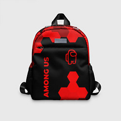 Детский рюкзак Among Us - red gradient вертикально, цвет: 3D-принт