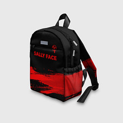 Детский рюкзак Sally Face - red gradient посередине, цвет: 3D-принт — фото 2