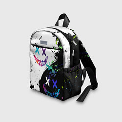 Детский рюкзак Неоновые брызги - жуткие улыбки, цвет: 3D-принт — фото 2