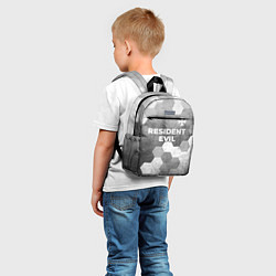 Детский рюкзак Resident Evil - grey gradient посередине, цвет: 3D-принт — фото 2